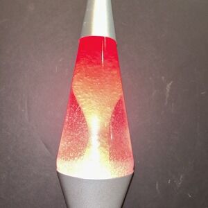 Schylling 2121 Lava the Original 14.5" Lava Lamp Pink Light Silver Base Retro